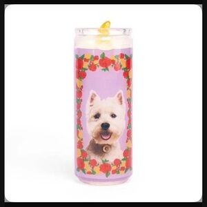 Purple Dog-Themed Candle